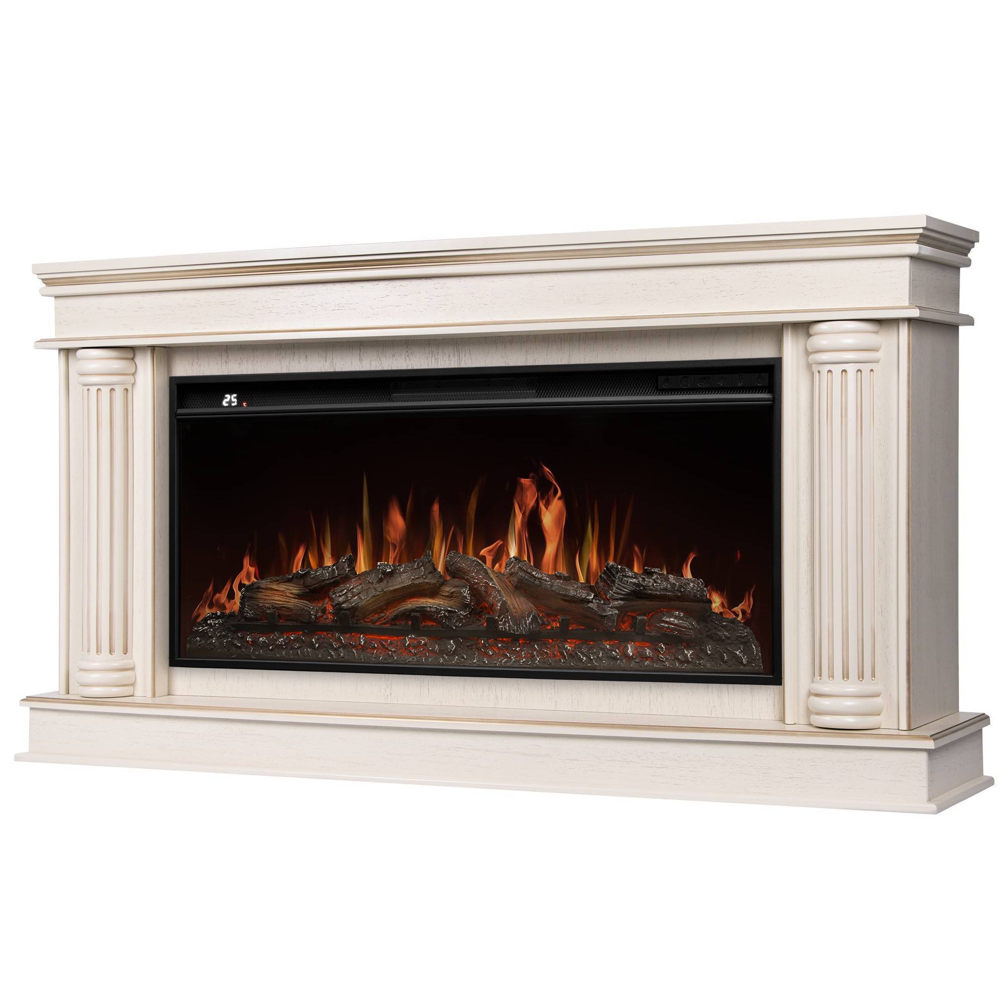 Портал для электрокамина Firelight Olympia 42/40/36 слоновая кость с золотой патиной НС-1672696