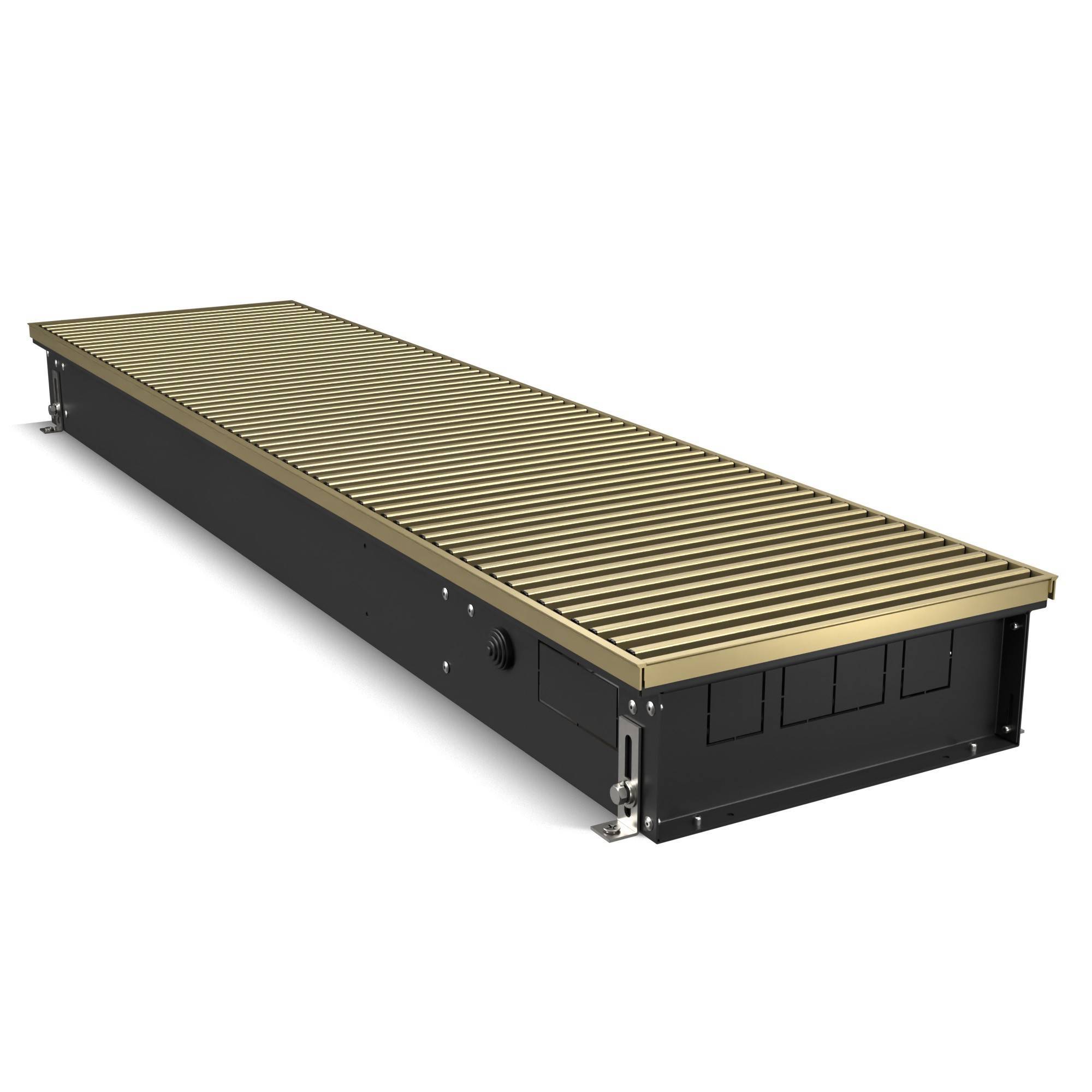 Конвектор внутрипольный Royal Thermo ATRIUM TURBO 110x300x2500 мм с вентилятором Золото НС-1665689