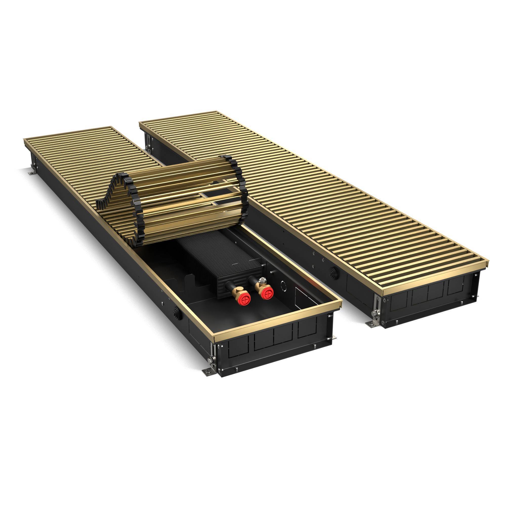 Конвектор внутрипольный Royal Thermo ATRIUM 90x250x1500 мм Золото 1558949