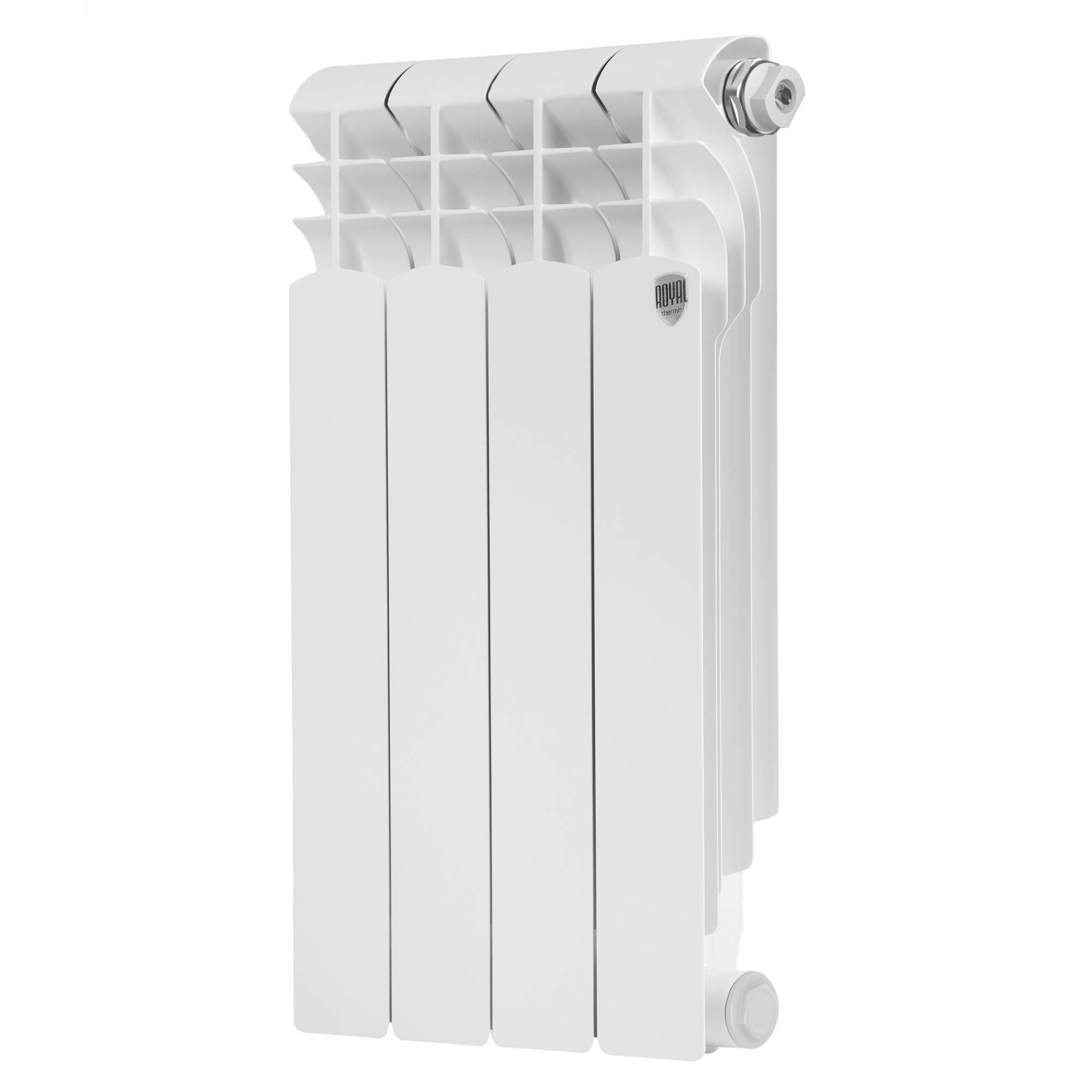 Радиатор биметаллический Royal Thermo Monoblock B 2.0 500 4 секции боковое подключение RPMB2050004