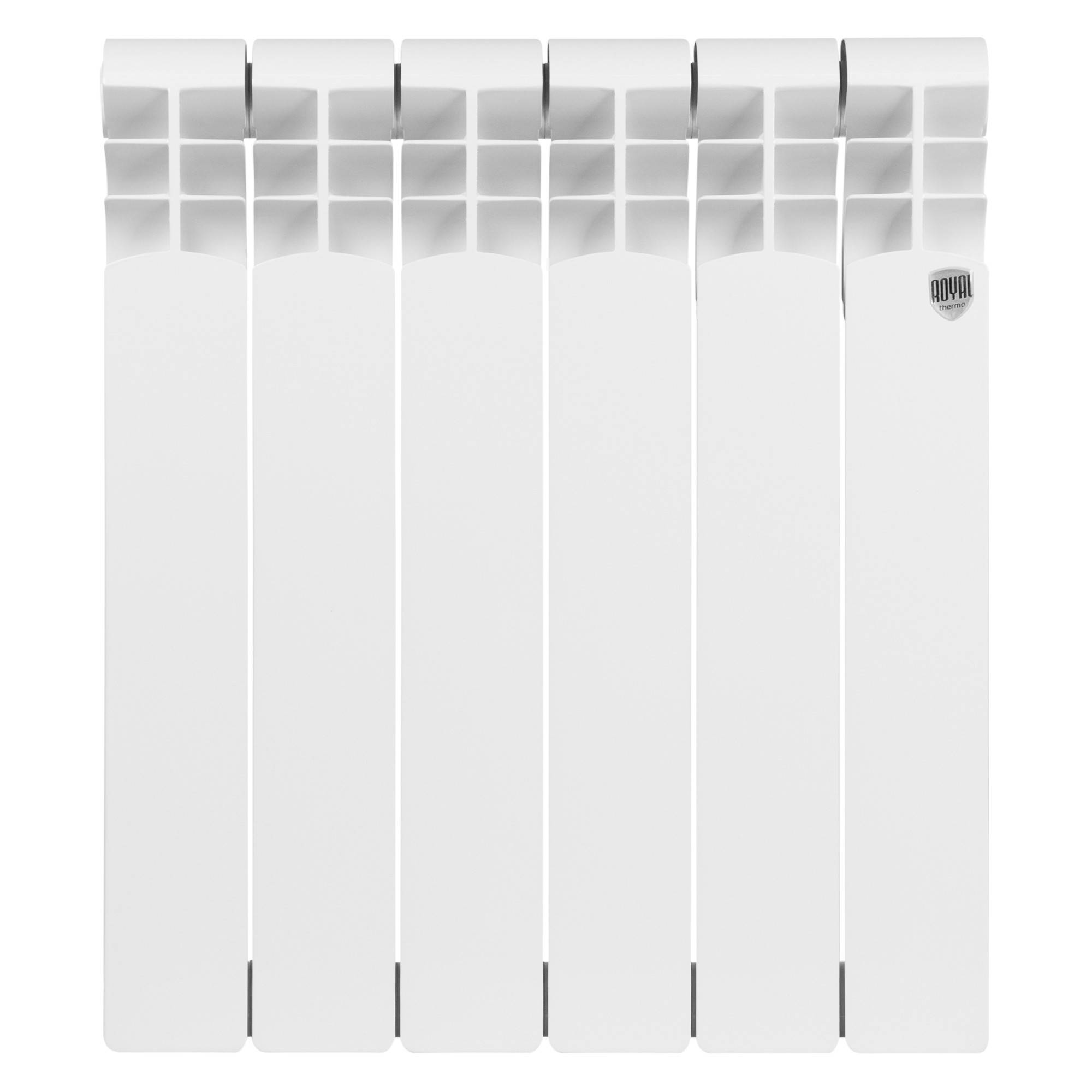 Радиатор биметаллический Royal Thermo Monoblock B 2.0 500 6 секций боковое подключение RPMB2050006