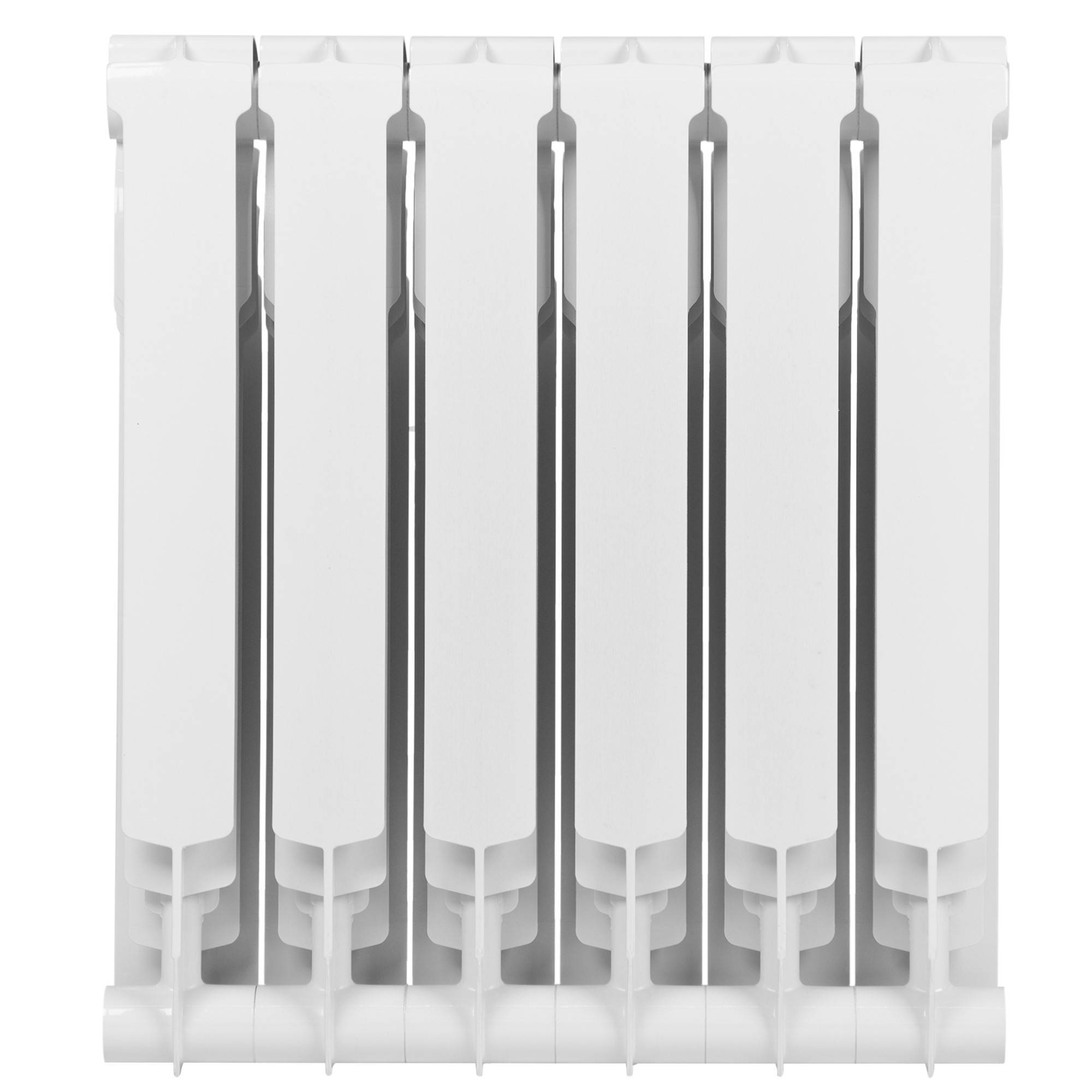 Радиатор биметаллический Royal Thermo Monoblock B 2.0 500 6 секций боковое подключение RPMB2050006