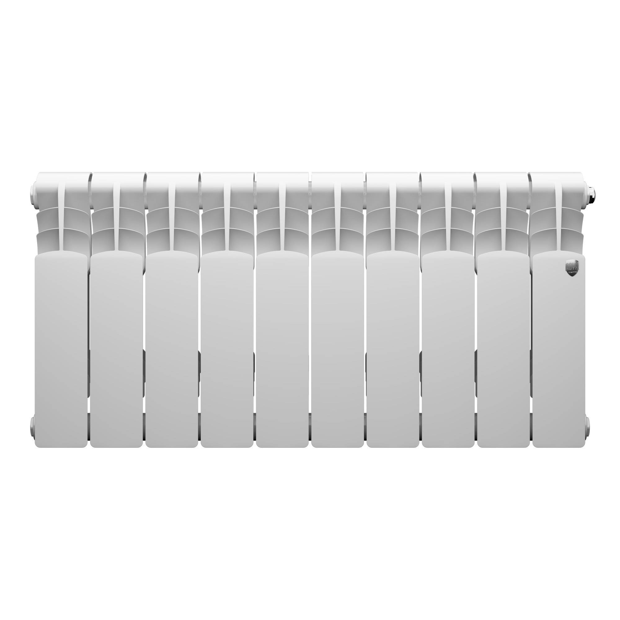 Радиатор биметаллический Royal Thermo Revolution B 350 10 секций боковое подключение 1682412