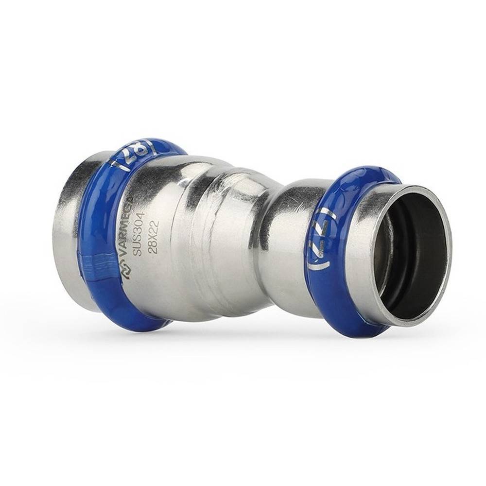 Муфта двухраструбная переходная Varmega Inox Press 54x42 мм VMIP25-5442