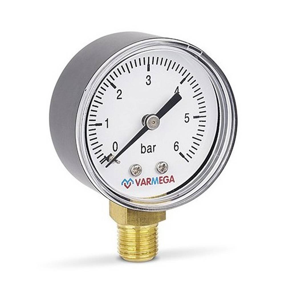 Манометр радиальный Varmega 50 мм 6 бар 1/4 VMMT10-500602