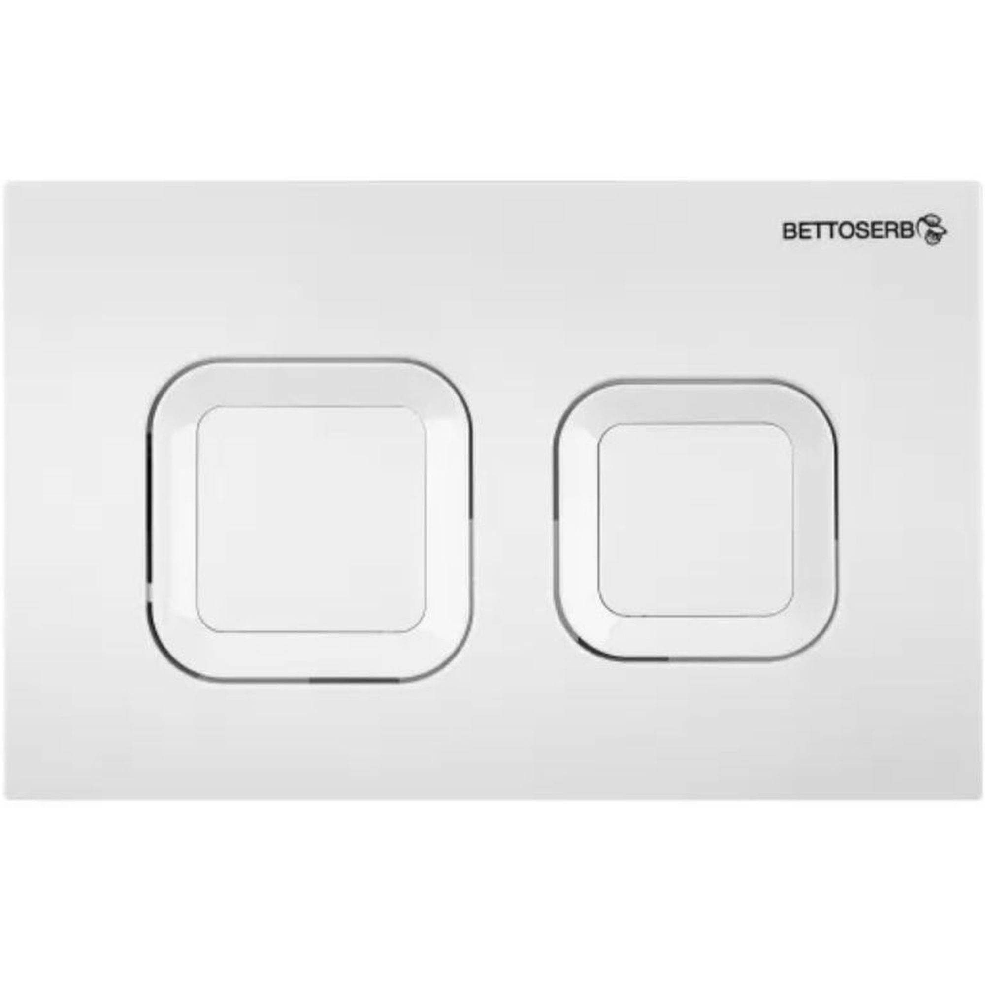 Система инсталляции для унитаза Bettoserb Sava Free Standing с клавишей смыва белый глянец квадратная 1637764