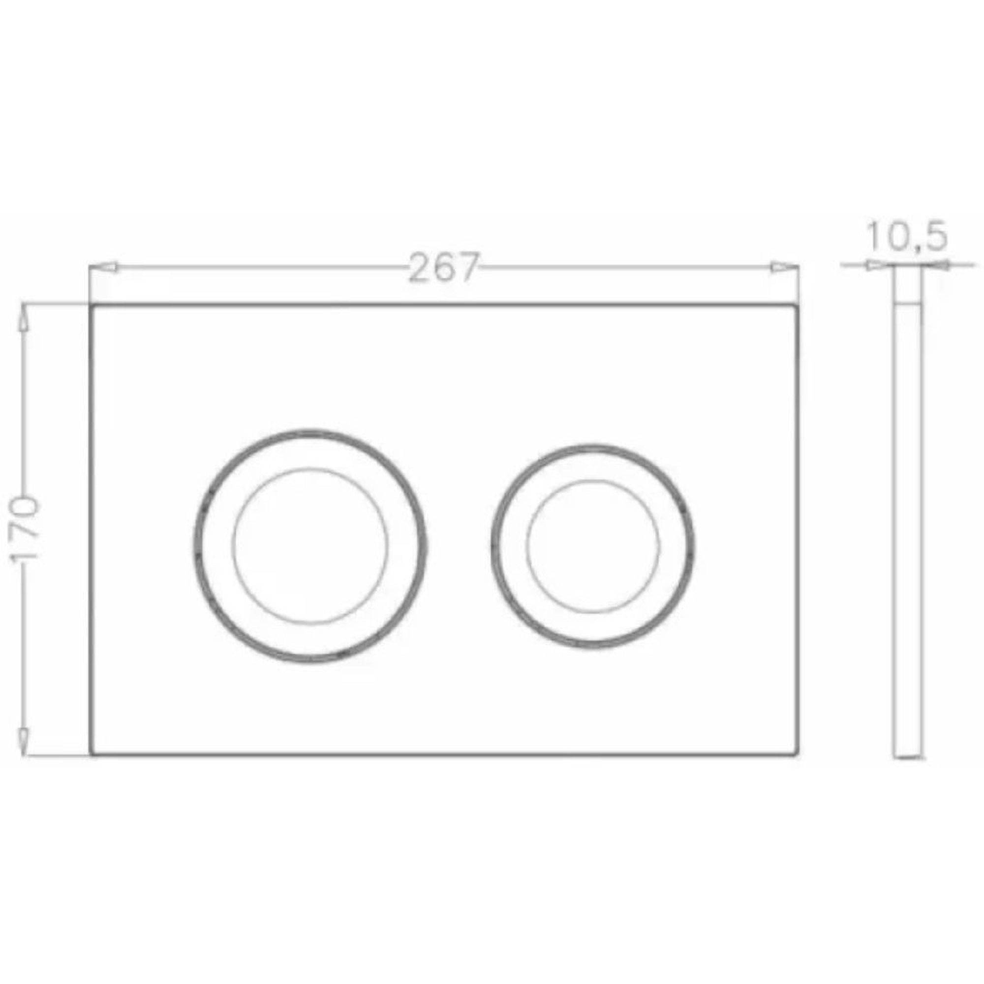 Система инсталляции для унитаза Bettoserb Sava Free Standing с клавишей смыва хром матовый круглая 1637771