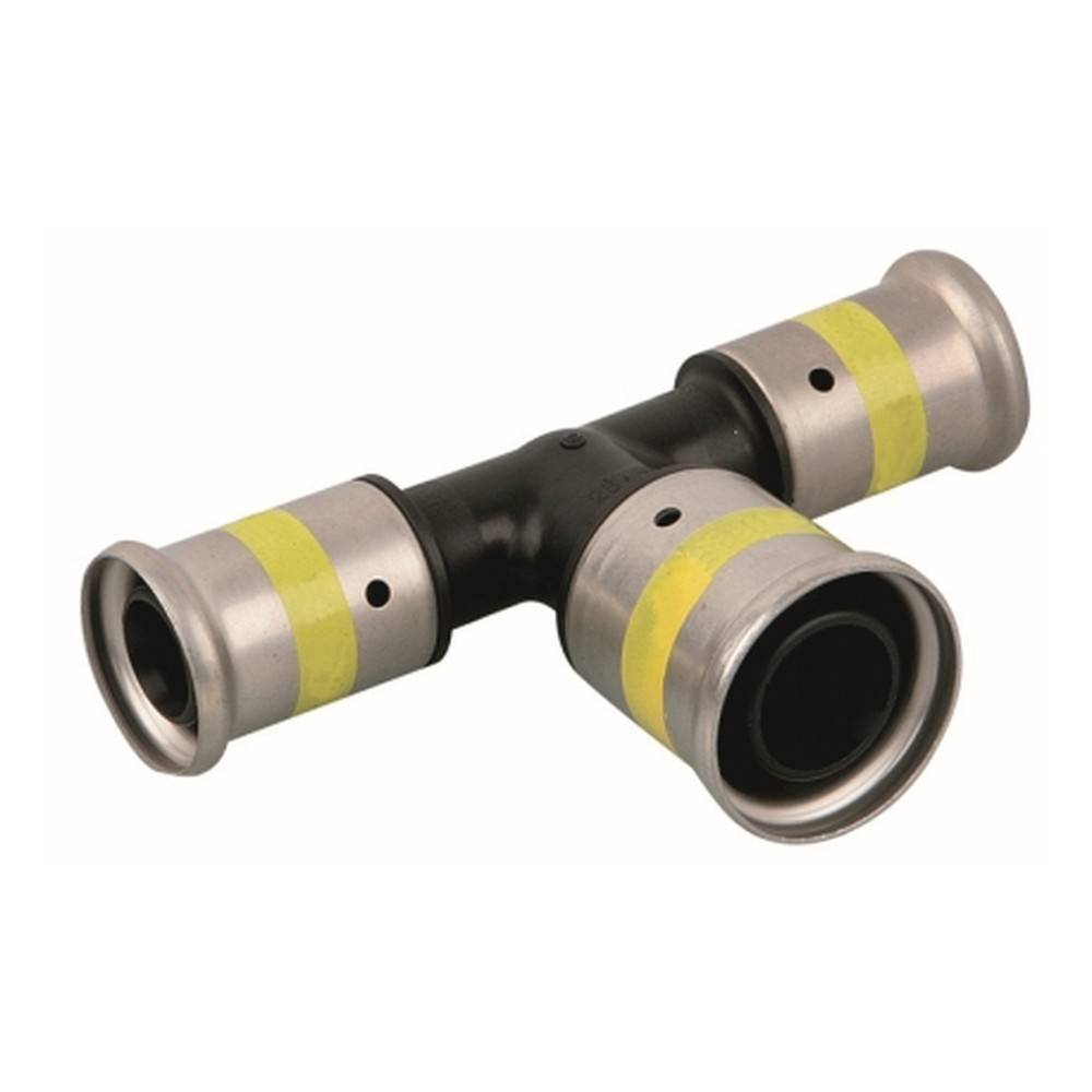 Тройник переходной Henco PVDF пресс для газа 32х40х32 мм 15PG-324032