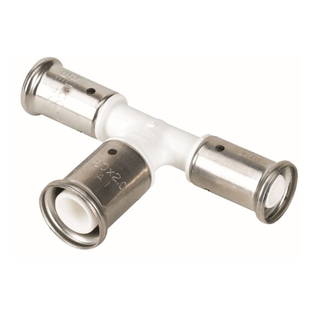 Тройник переходной Henco PVDF пресс 16х20х16 мм 15P-162016