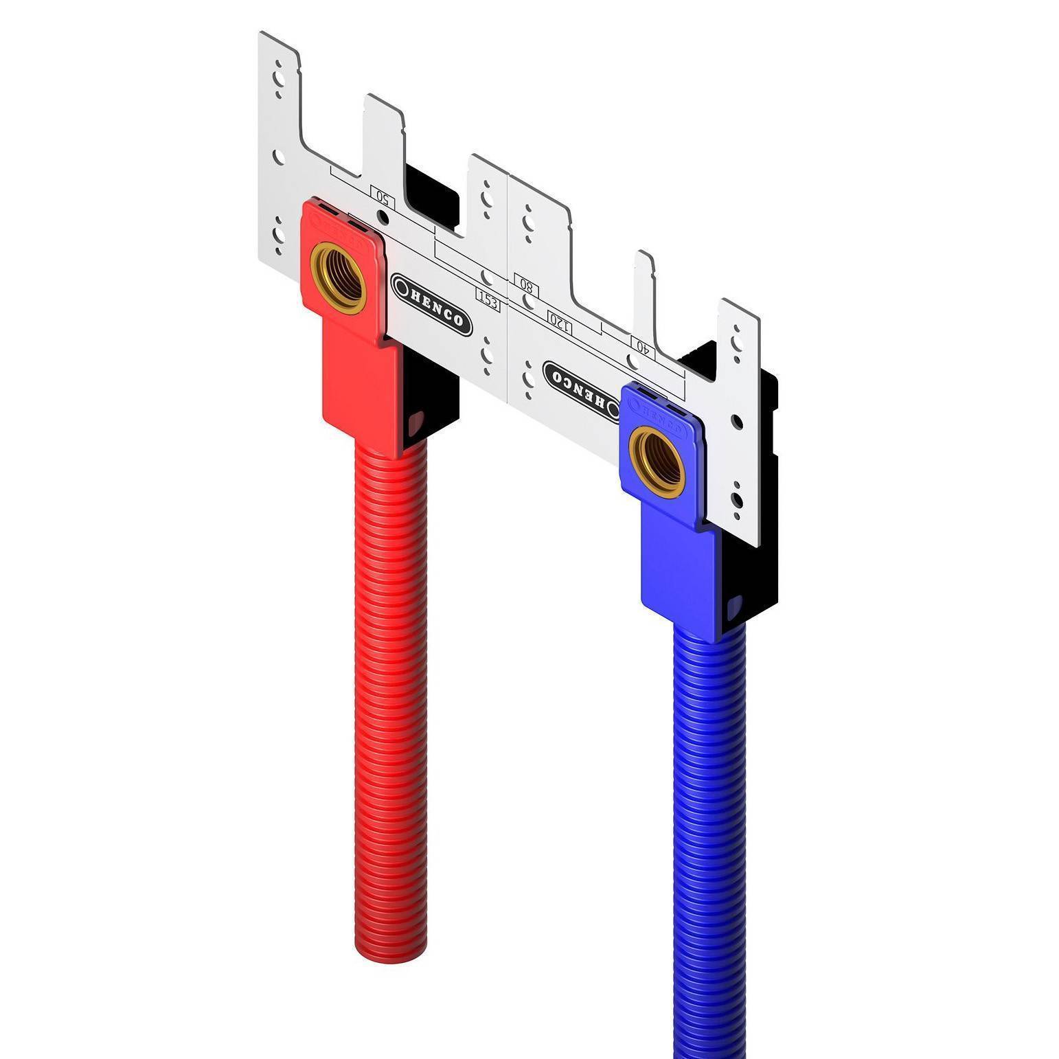 Набор Henco 4 водорозетки 4 короба 2 планки пресс латунь 20 x 1/2 PK-SET05