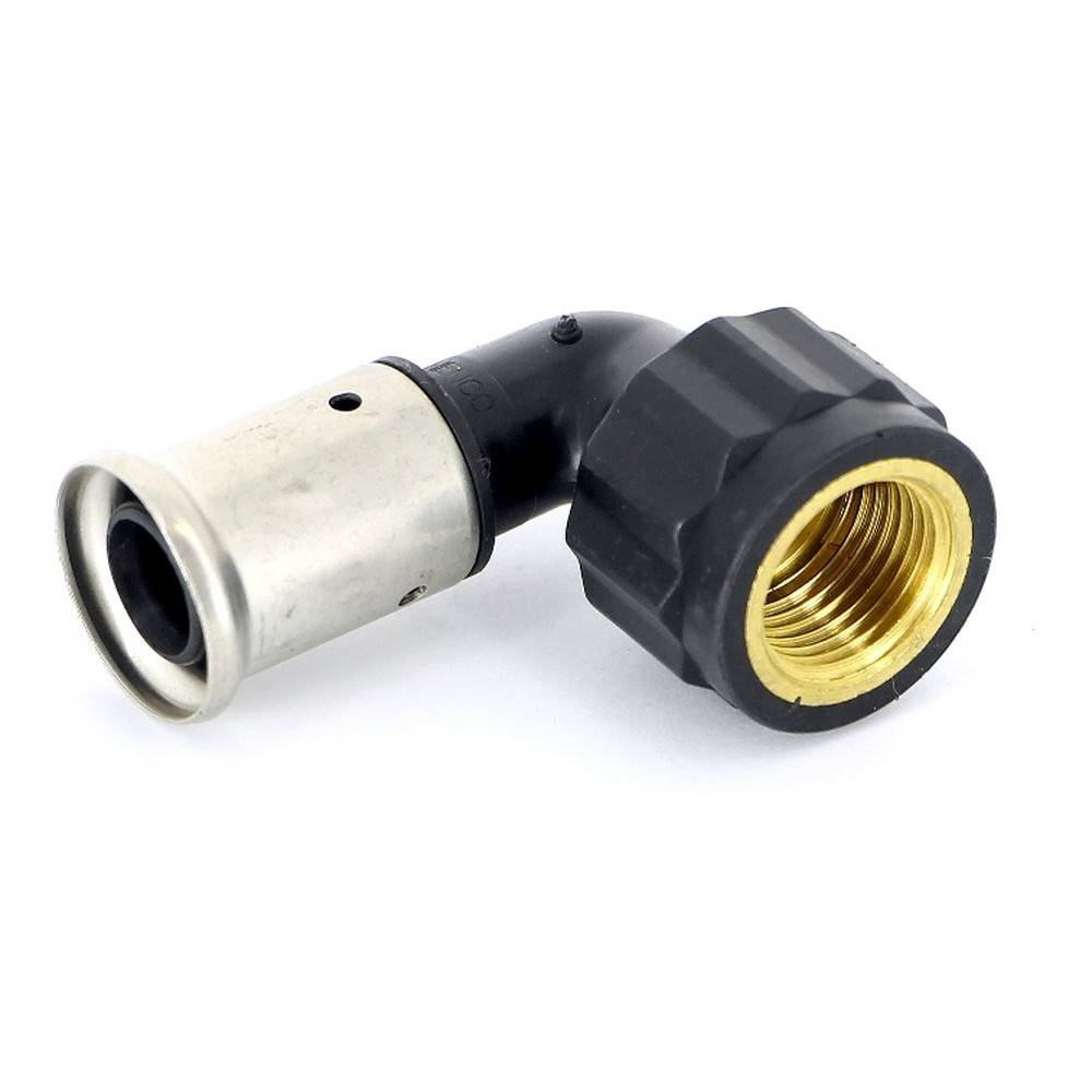 Угольник 90° HENCO PVDF пресс 50x1 1/4 ВР 1PK-5007