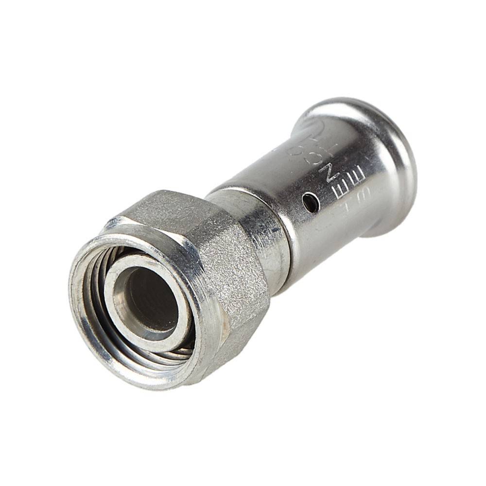 Соединение пресс Henco прямое ВР для скрытых бачков 16x1/2 14P-1604