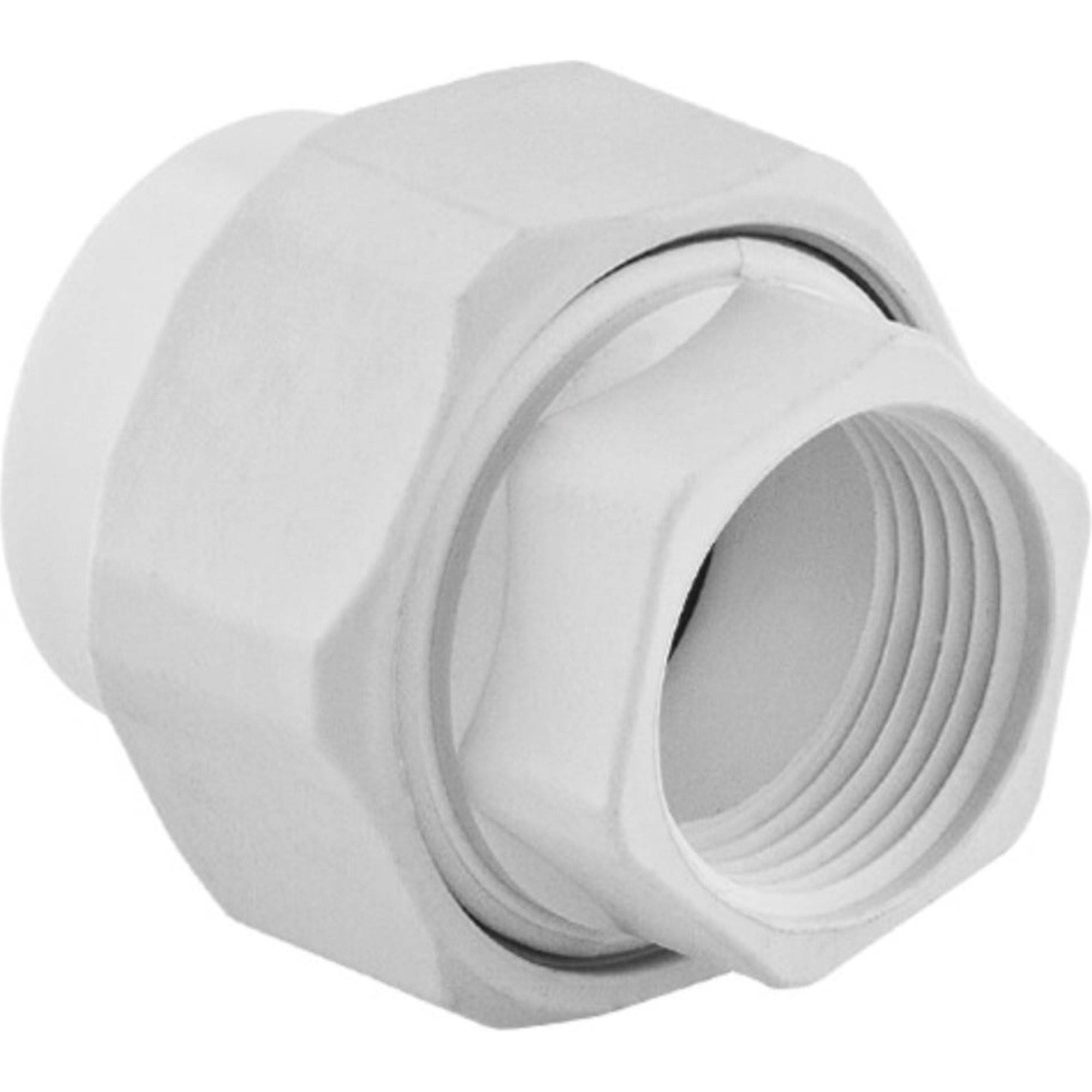 Муфта разъемная пластиковая TEBO PP-R 20 мм x 1/2 ВР белая 030021402