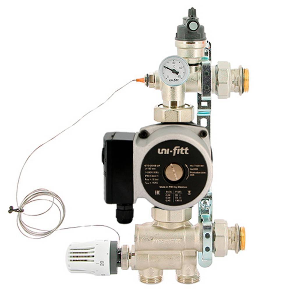 Насосно-смесительная группа Uni-Fitt SOLOMIX 1 без насоса 480G2500