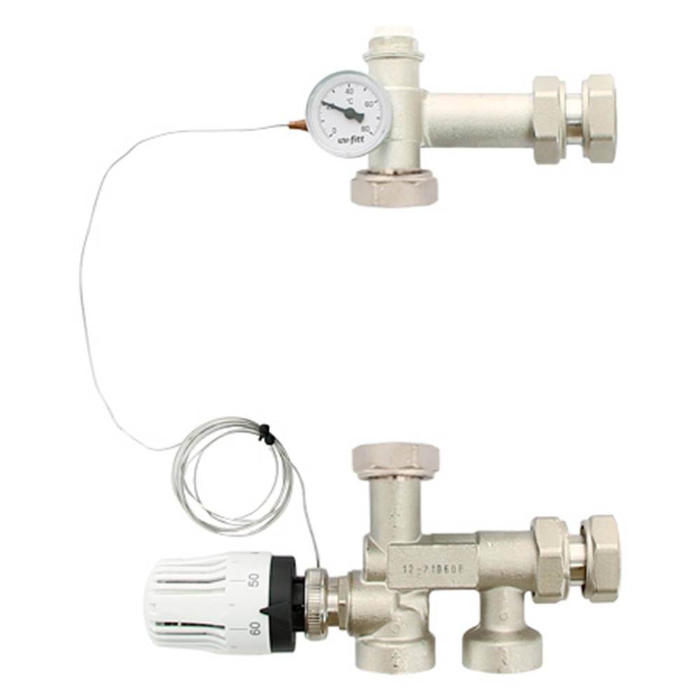 Насосно-смесительная группа Uni-Fitt SOLOMIX MINI 1 с накидной гайкой без насоса 481G2500