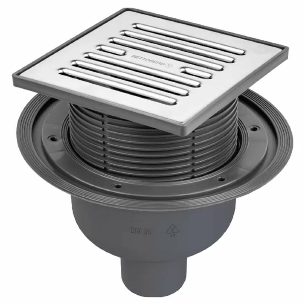 Трап для душа Bettoserb 150х150 мм вертикальный выпуск с мультисифоном 1637786