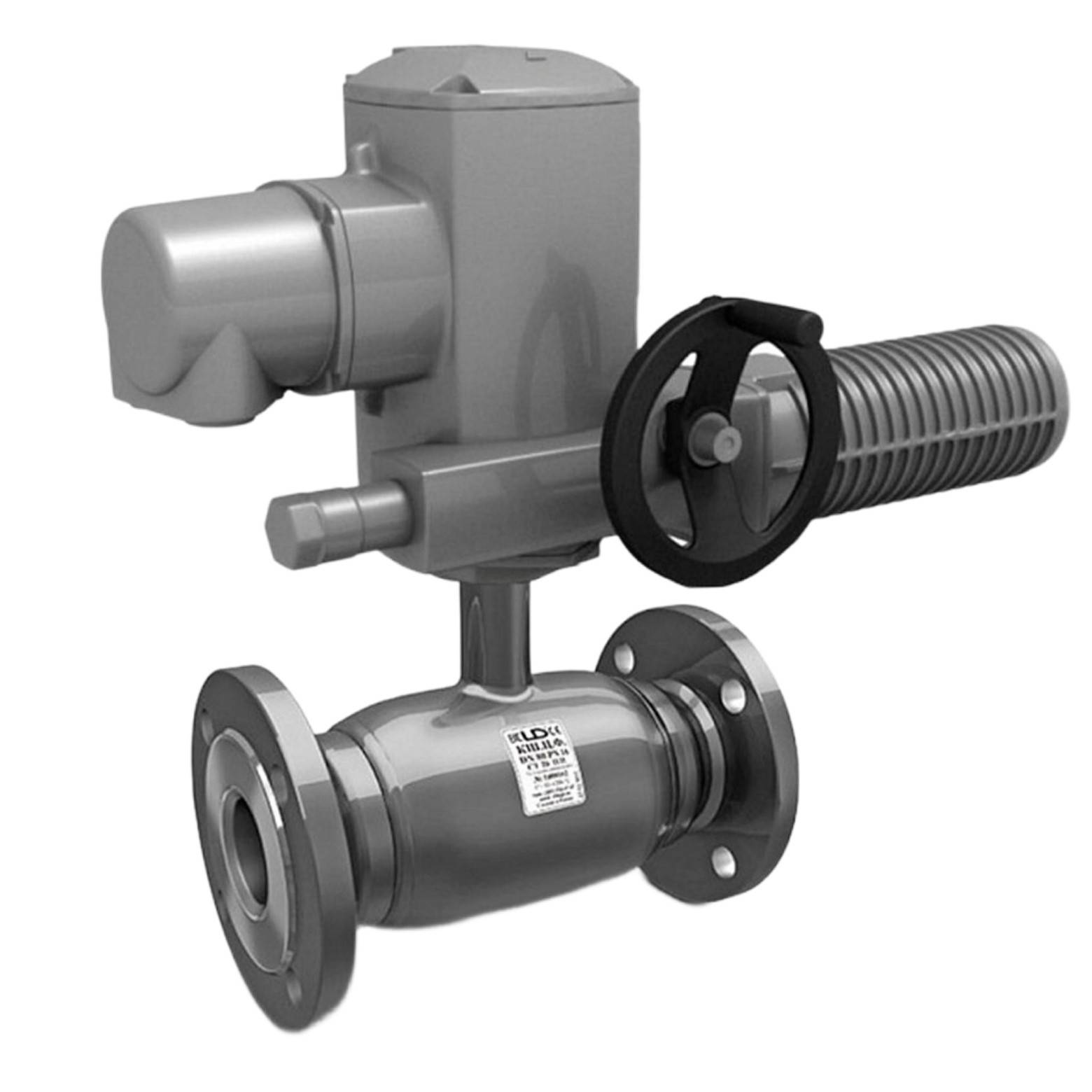 Кран шаровой стальной фланцевый LD Ду 150 Ру 16 полнопроходной с редуктором КШ.Ц.Ф.150.016.П/П.02/Р