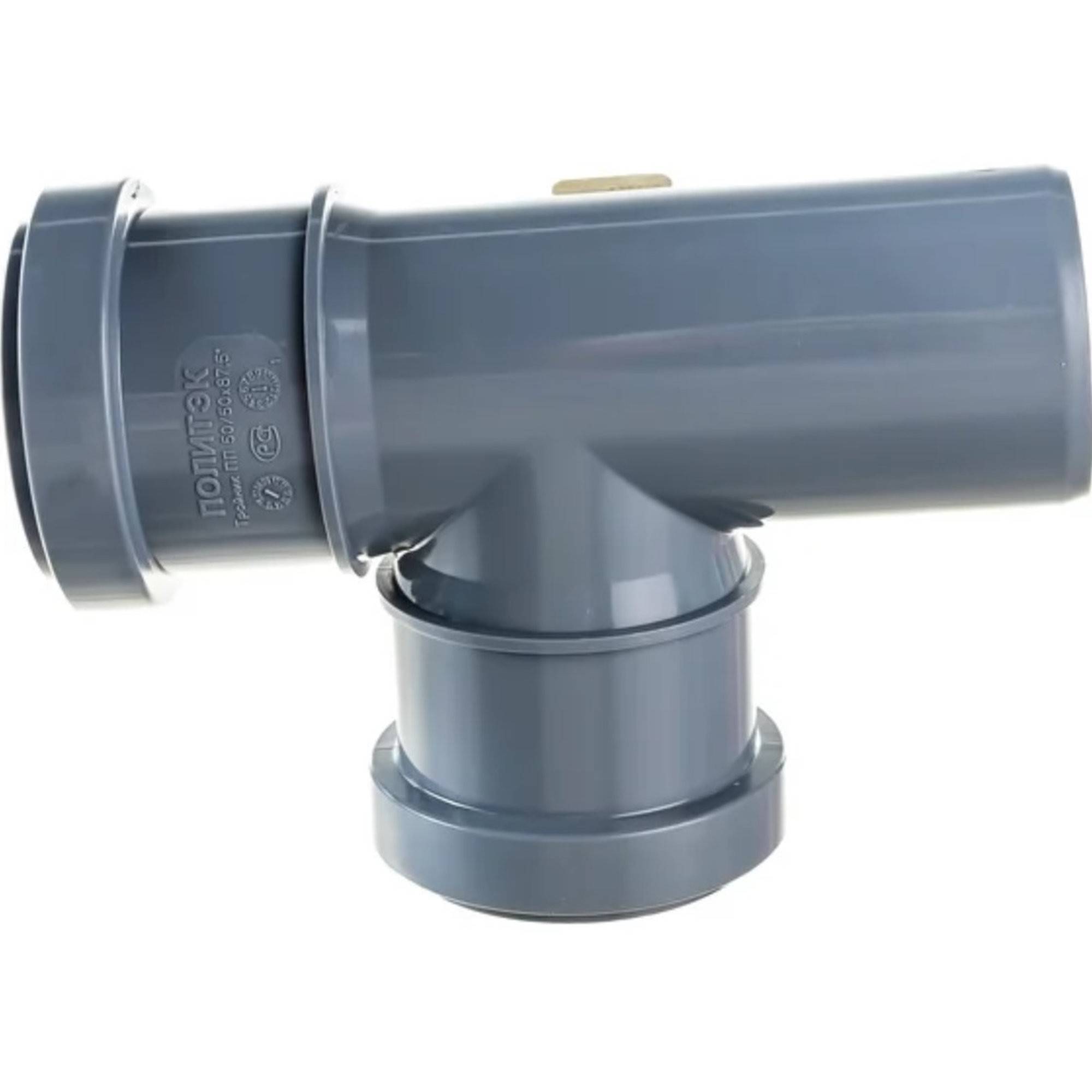 Тройник канализационный Политэк 50х50 мм 87.5° 1306909