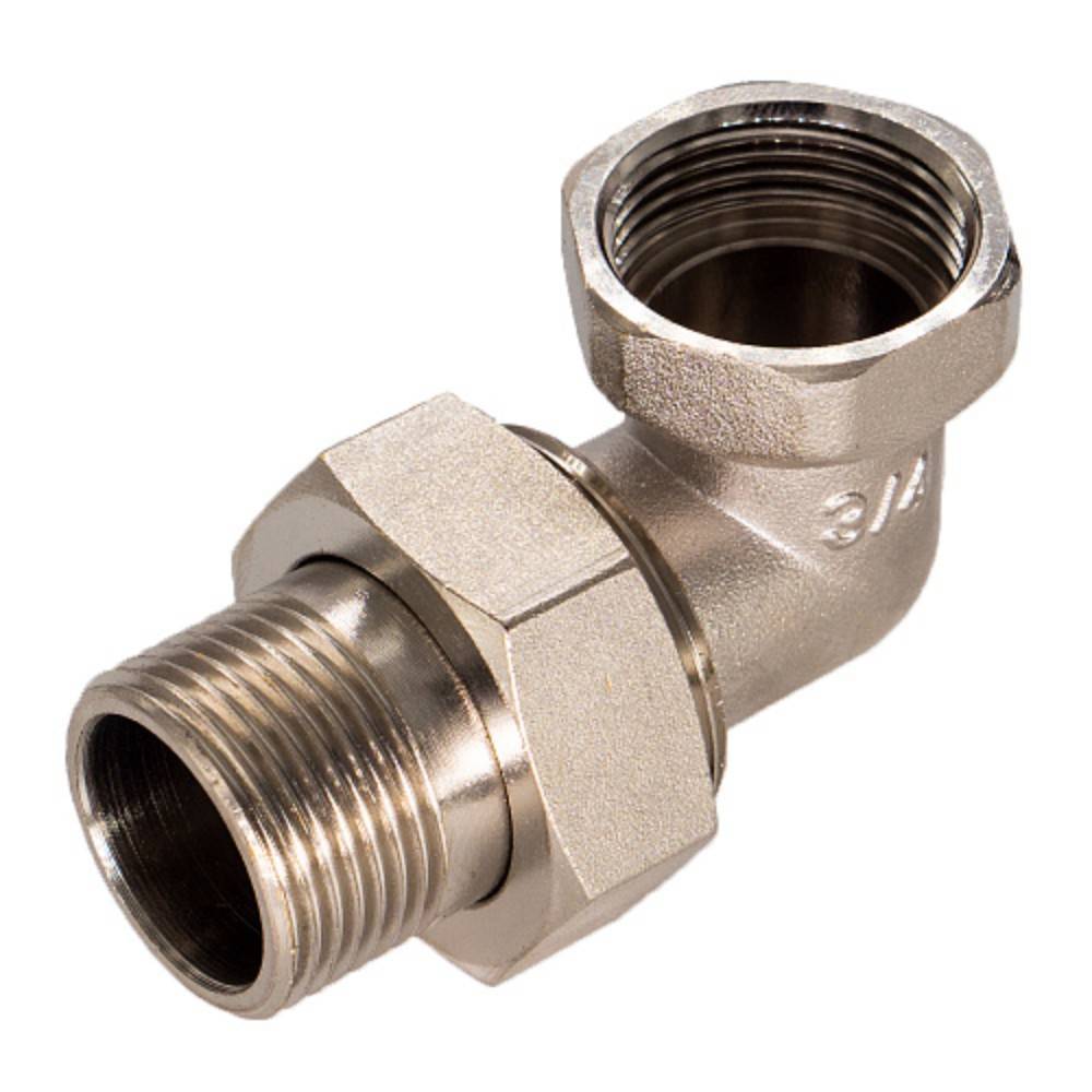 Соединитель угловой СТМ с накидной гайкой г/ш 1/2 дюйма НС-1281947