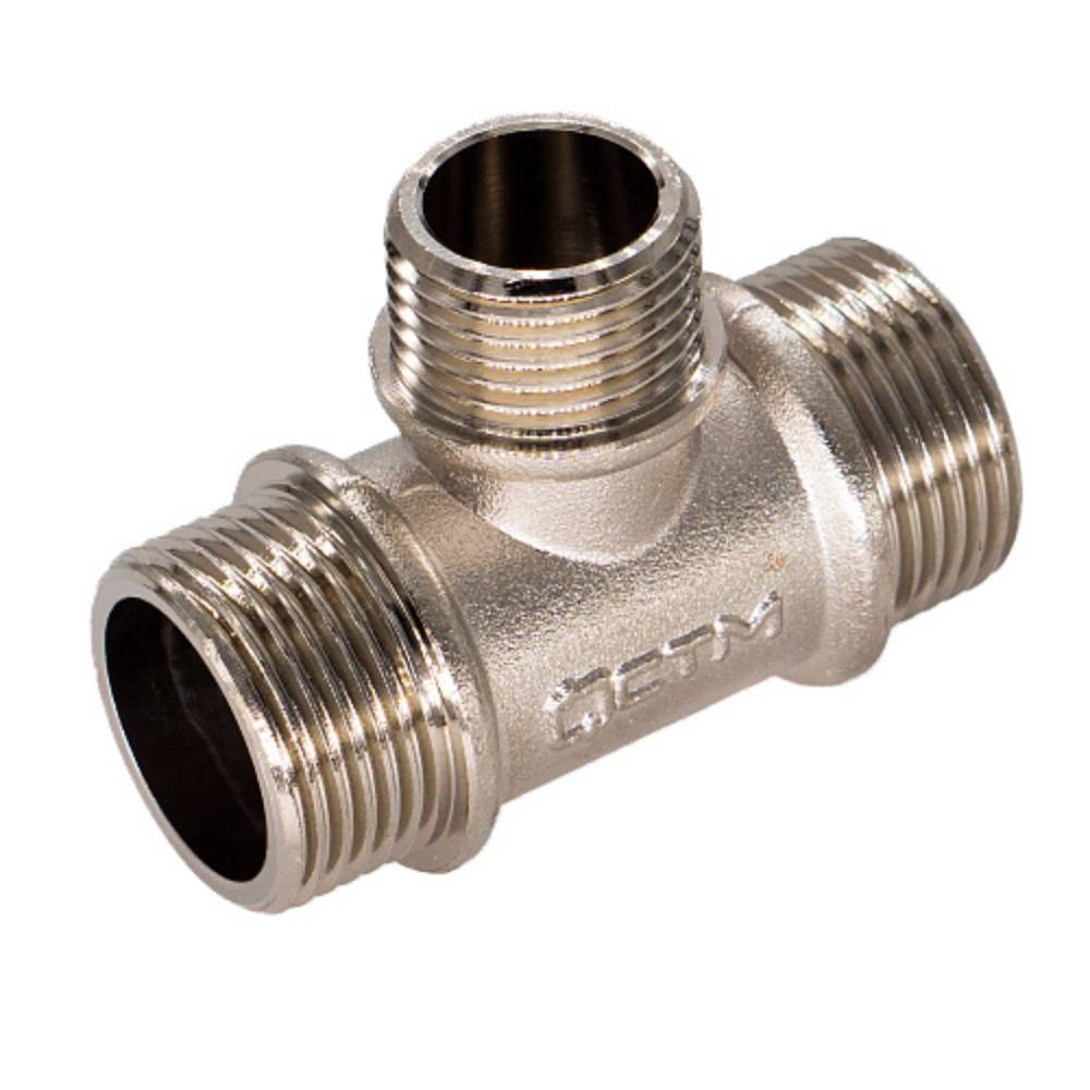 Тройник латунный переходной CTM 3/4x1/2x3/4 НР-НР-НР НС-1344427