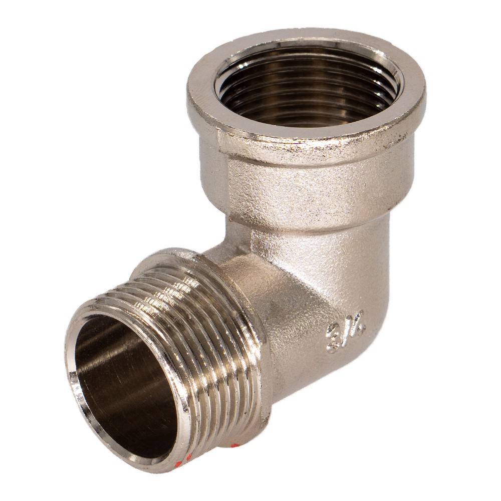 Уголок латунный CTM с ограничителем 1 дюйм г/ш НС-1344434