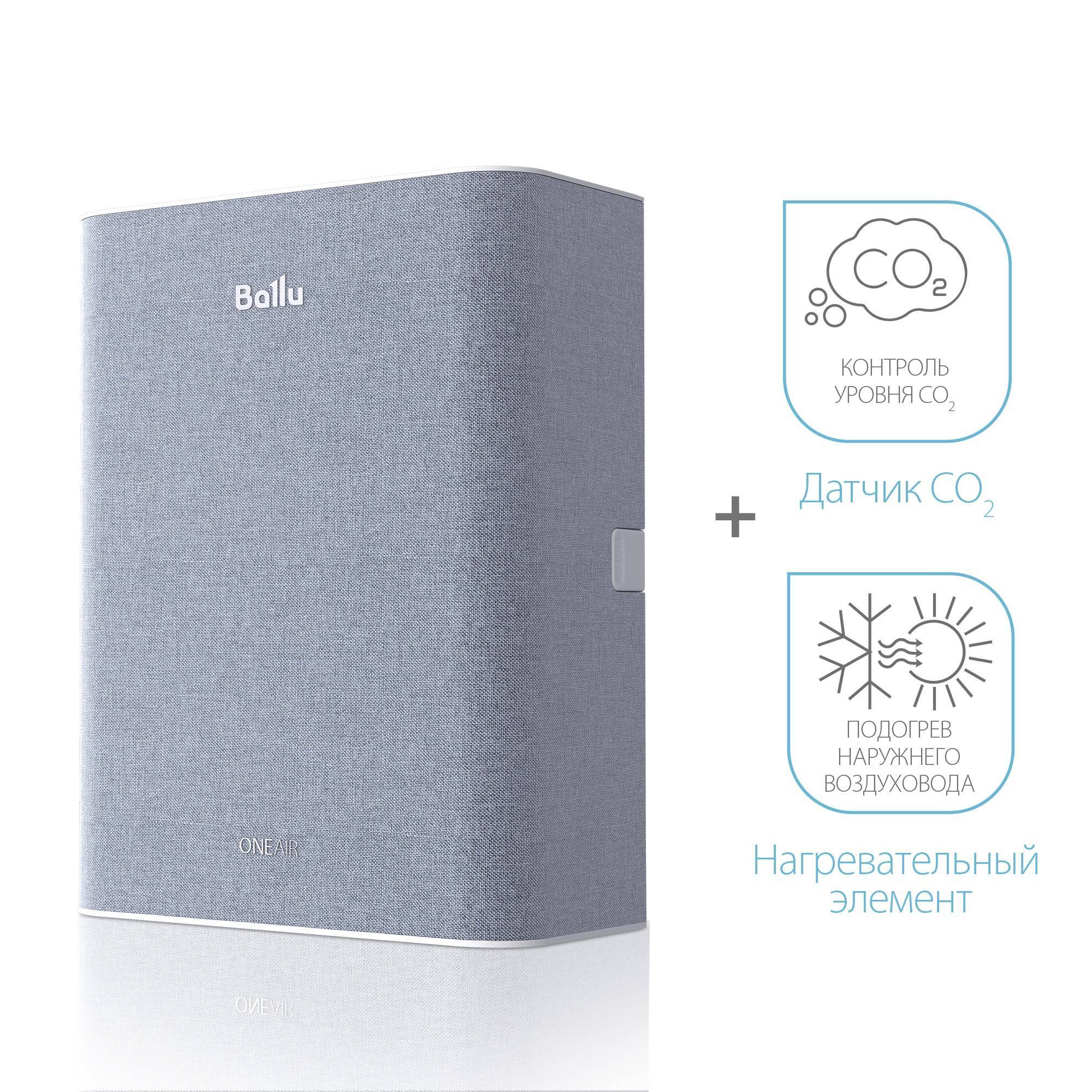 Приточный очиститель воздуха Ballu ONEAIR ASP-100M НС-1630297