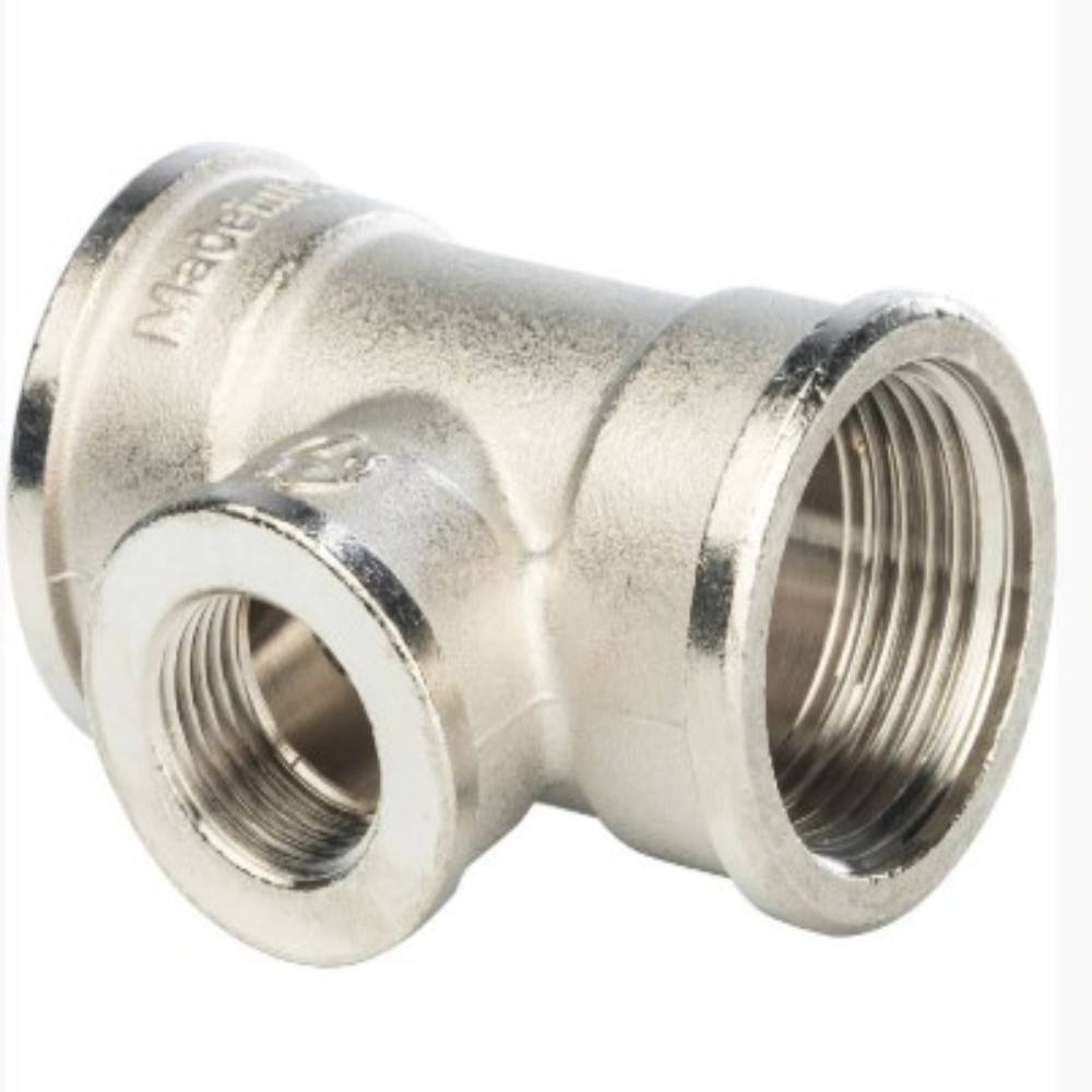 Тройник переходной никелированный STOUT ВВ 1х1/2х1 SFT-0022-001121