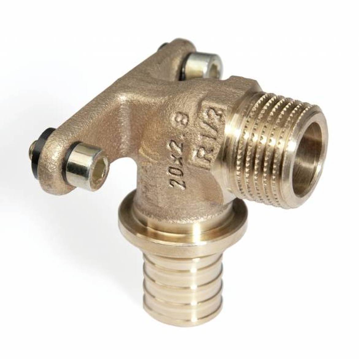 Угольник настенный REHAU RAUTITAN RX 20-R 1/2 наружная резьба бронза 13661061001