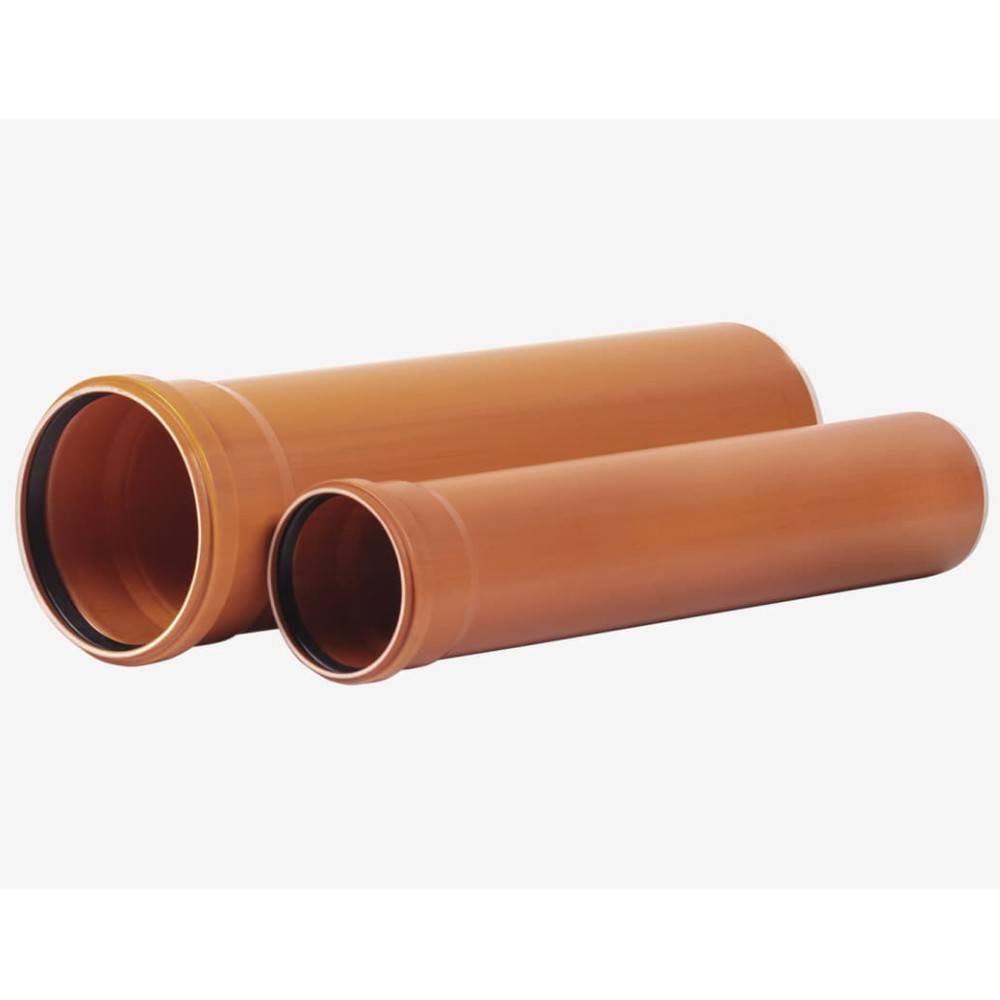 Труба наружной канализации ХЕМКОР НПВХ SN 4 200х4,9х3000 мм НС-1453760