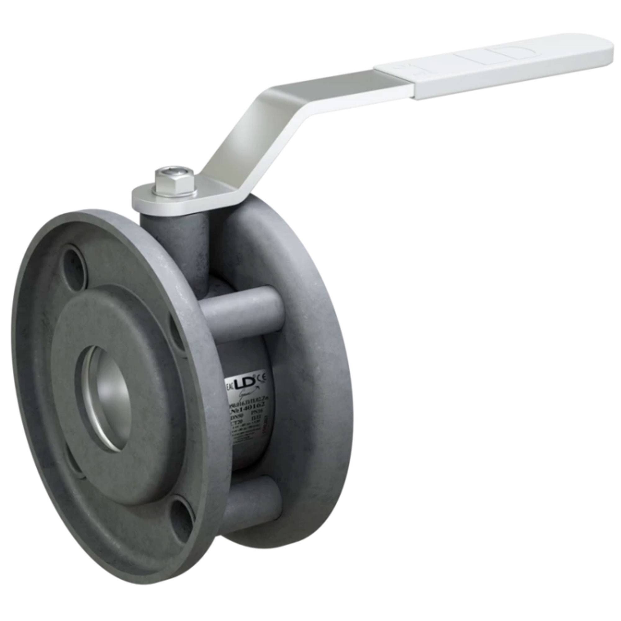 Кран шаровой LD Стриж Ду100 Ру16 межфланцевый оцинкованный неполнопроходной КШ.Ц.М.100.016.Н/П.02