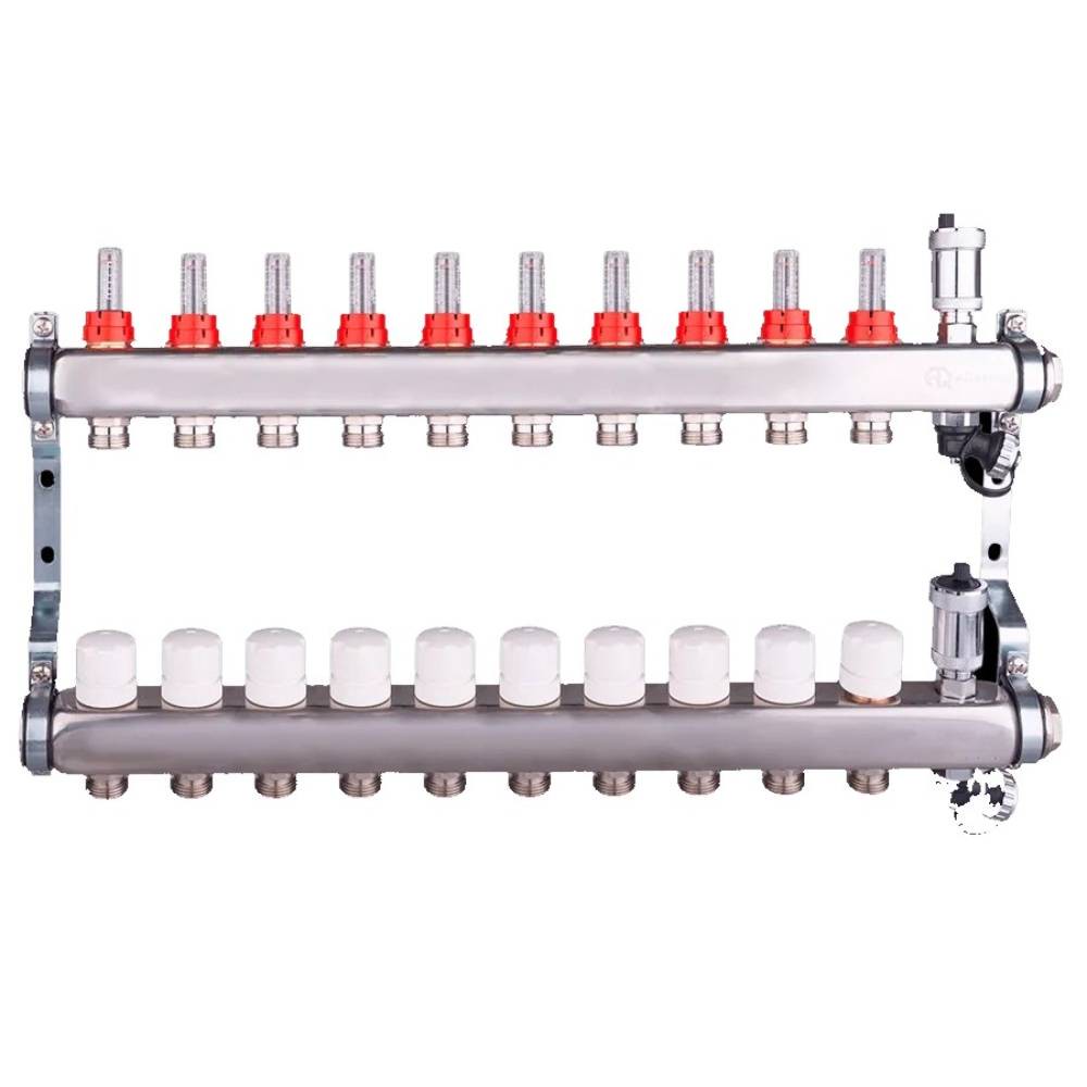 Группа коллекторная AQUALINK с расходомерами и воздухоотводчиком 1х10х3/4 1431724