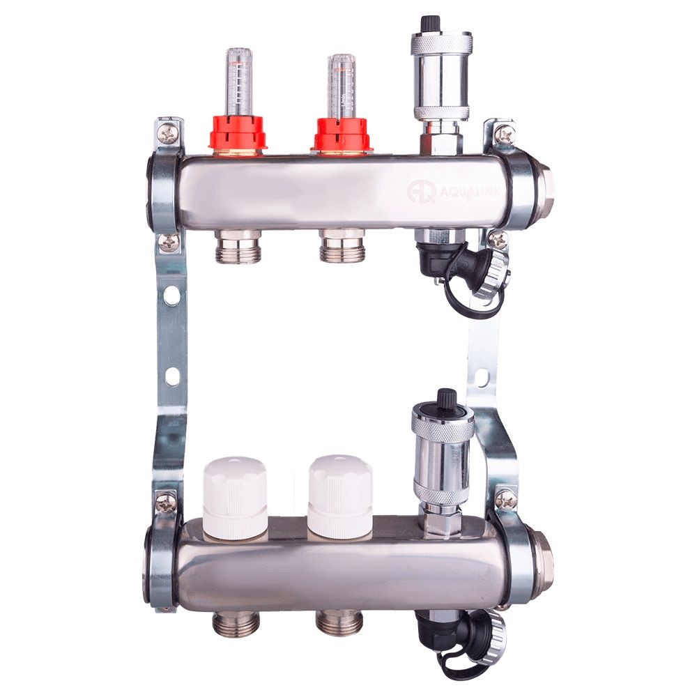 Группа коллекторная AQUALINK с расходомерами и воздухоотводчиком 1х2х3/4 1651999