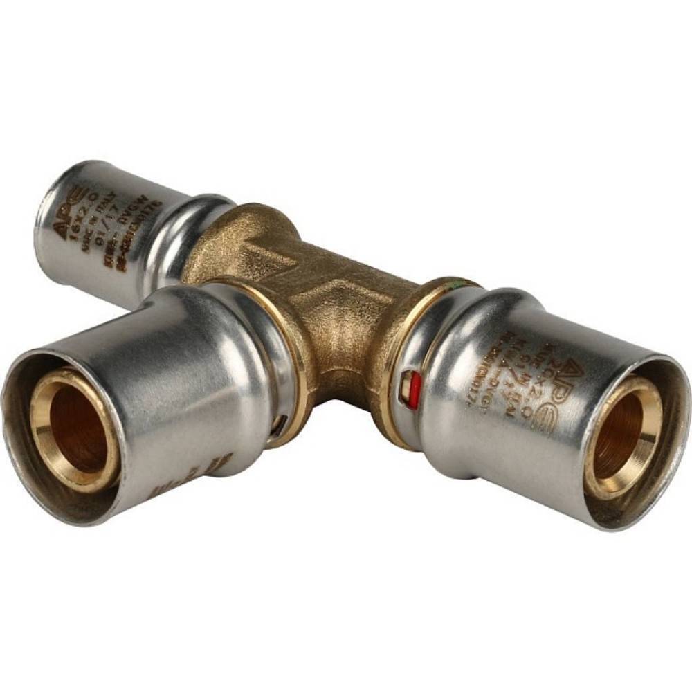 Тройник пресс переходной STOUT 20х20х16 мм SFP-0005-202016