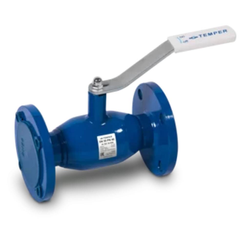 Кран шаровый TEMPER DN20 PN40 стандартнопроходной фланцевый 28320020