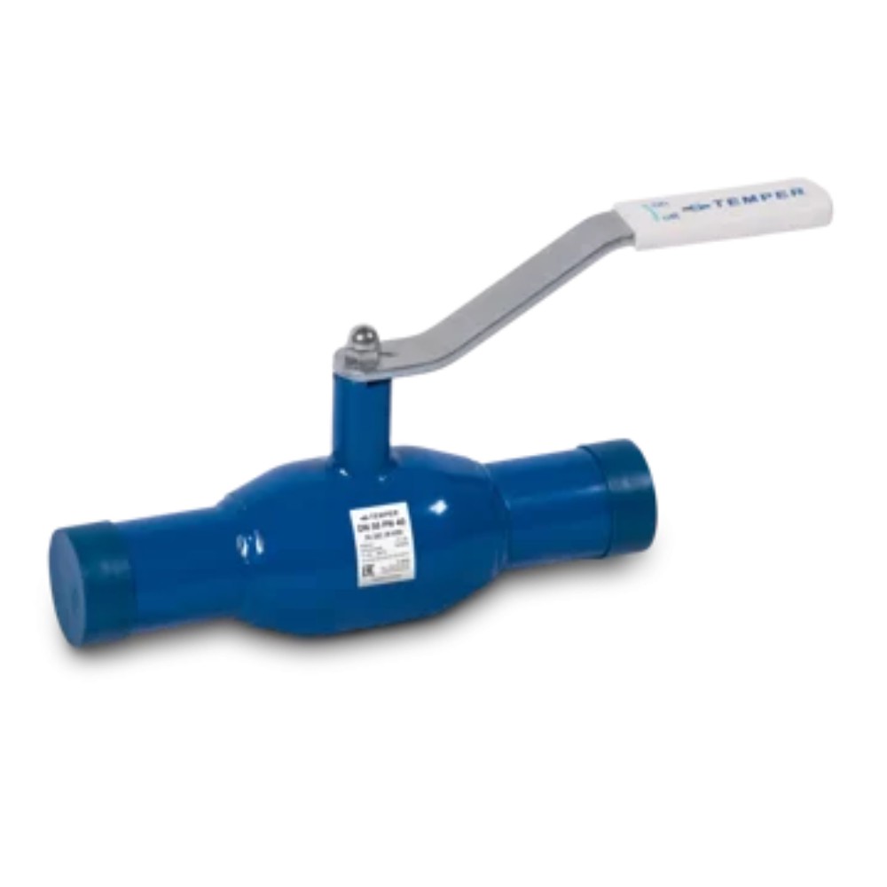 Кран шаровый TEMPER DN25 PN40 стандартнопроходной приварной 28220025