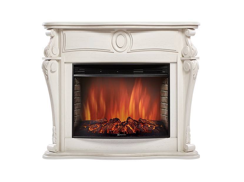 Портал для электрокамина Firelight Ovatio 26/30 шпон белёный дуб НС-1177921