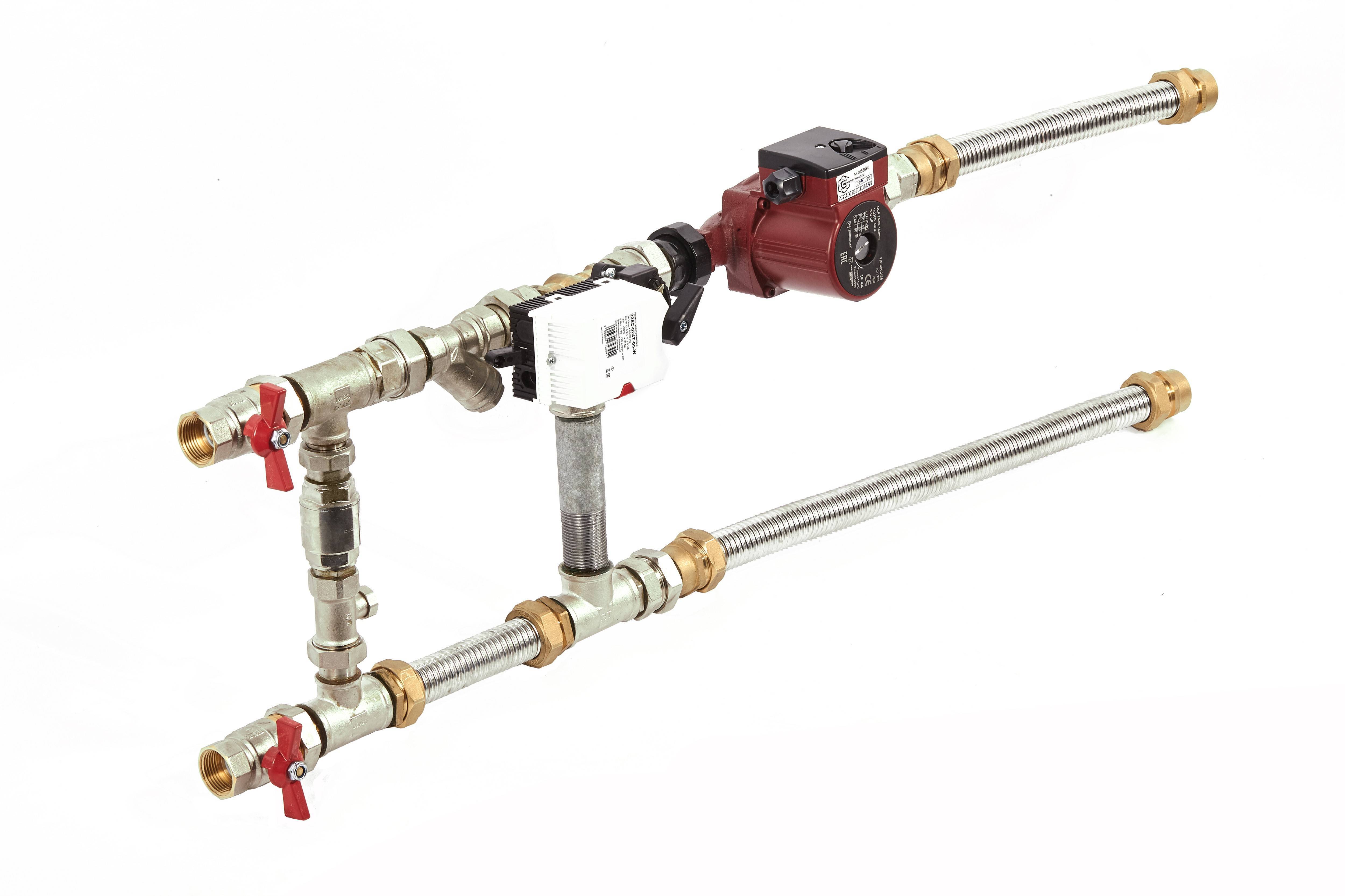 Смесительный узел SHUFT MST 25-40-1.0-C24-F с гибкими подводками MST 25-40-1.0-C24-F