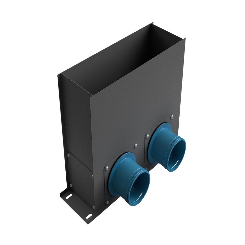 Пленум напольный оцинкованный Zern 300x100 мм 4x75 мм серый НС-1725735