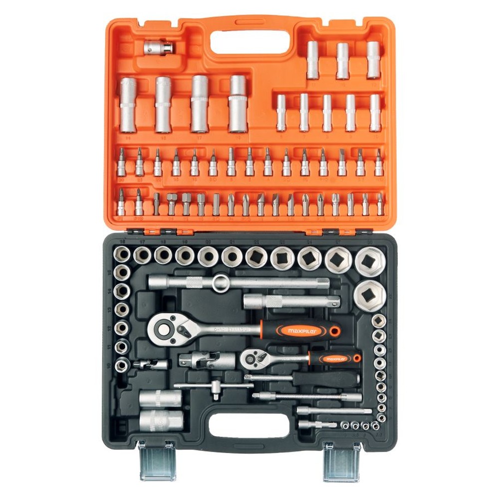 Набор инструментов P.I.T. MaxPiler MXT-94-SET 94 предмета 1/2 и 1/4 CrV MXT-94-SET