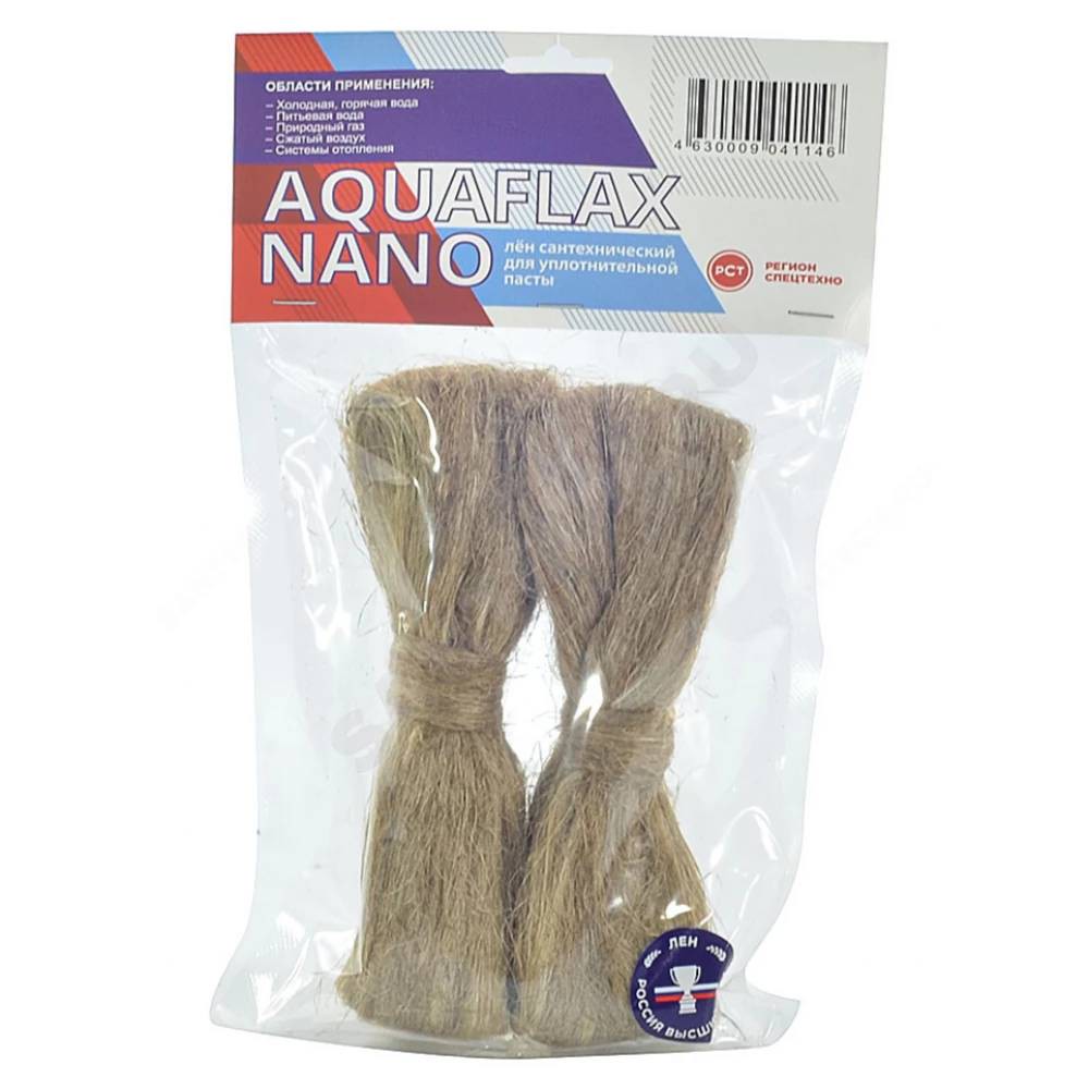 Лён сантехнический Aquaflax nano пакет 100 г 61125