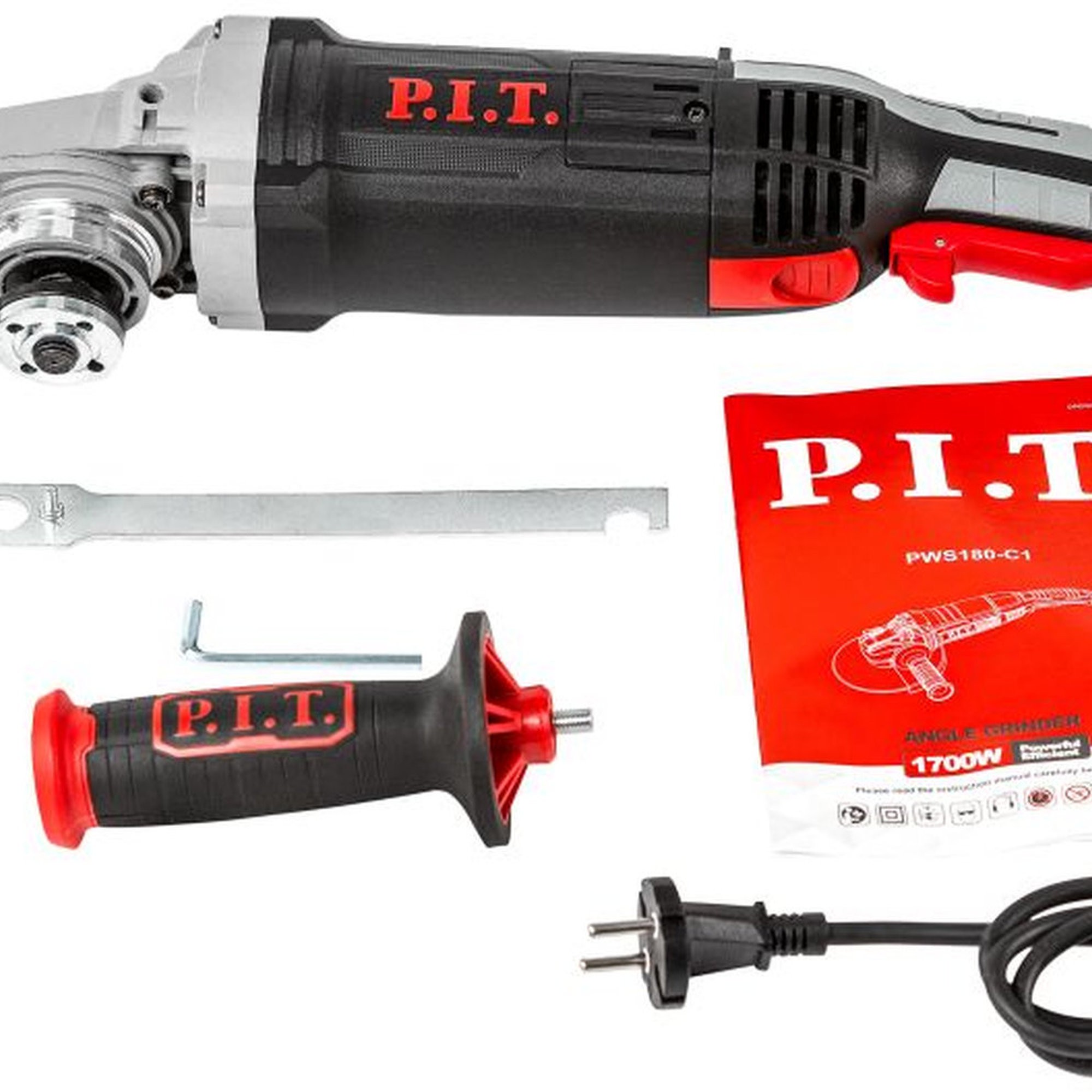 Угловая шлифмашина P.I.T. PWS180-C1 180 мм 1700 Вт PWS180-C1