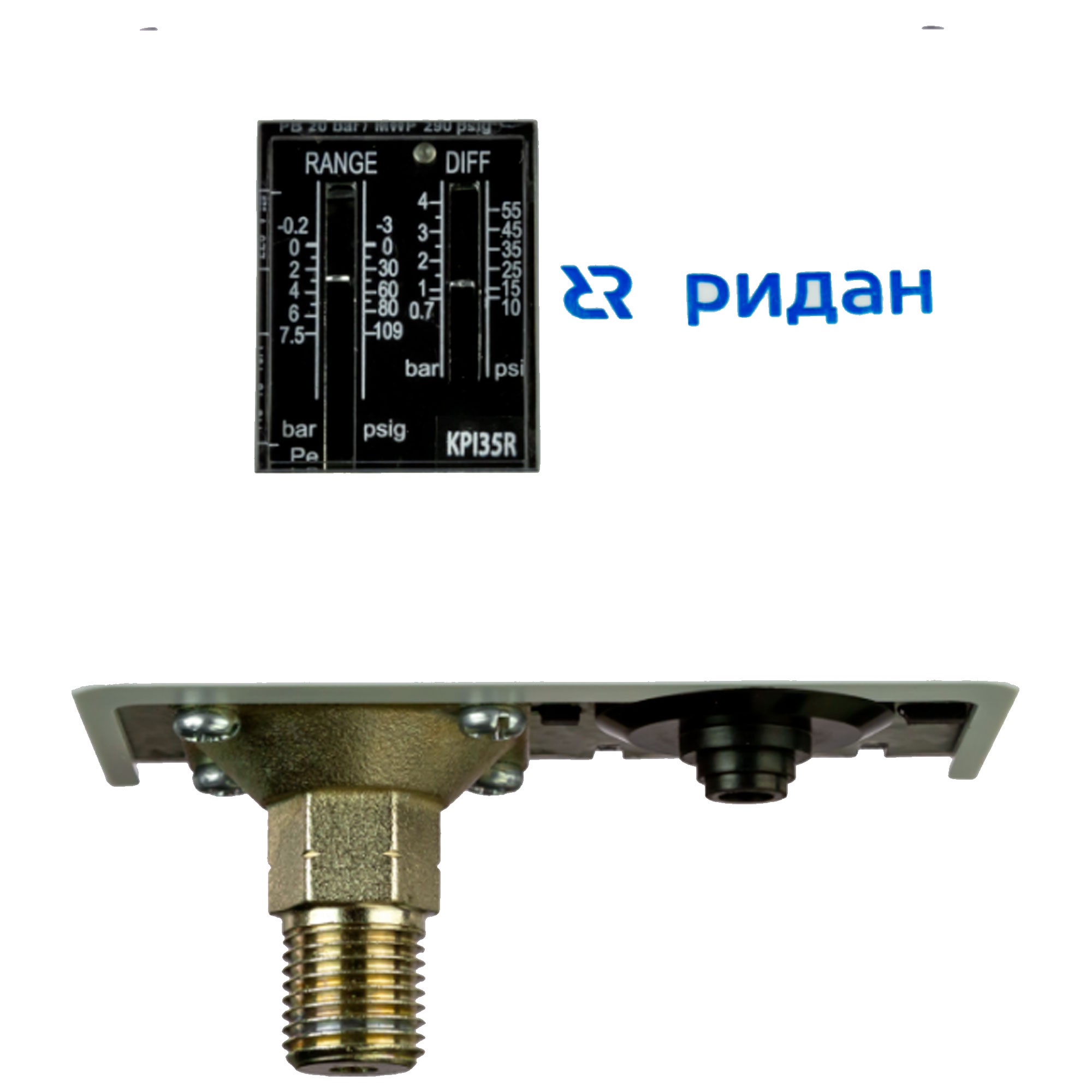 Реле давления Ридан KPI 35R -0.2...7.5 бар G 1/2 A 060-121766R
