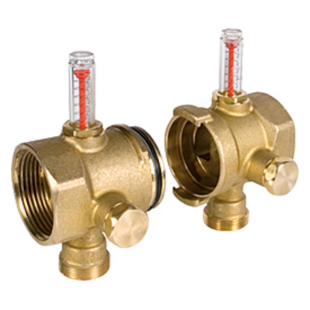 Комплект концевых элементов коллектора Giacomini с расходомерами 1 1/4 x 18 DN32 R53MTY007