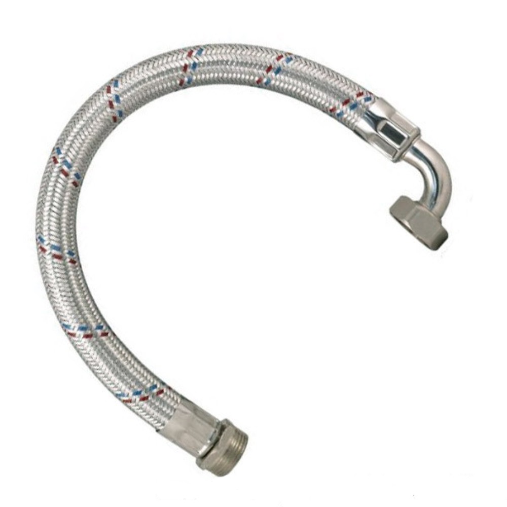 Подводка гибкая для насоса Aquario с уголком 1х1 500 мм 8005