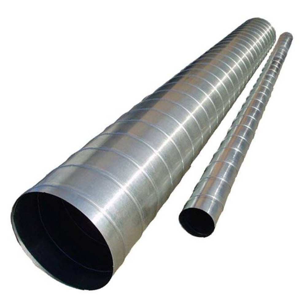 Воздуховод спирально-навивной Звезда 125x3000 мм оцинкованная сталь 0.5 мм 1713935