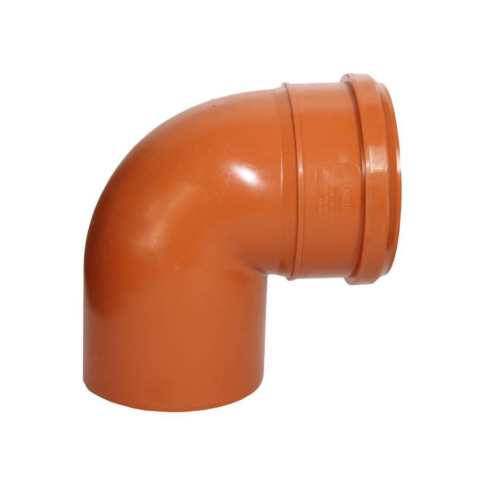 Отвод для наружной канализации VALFEX PP-H 110 мм 67.5° рыжий 30107110