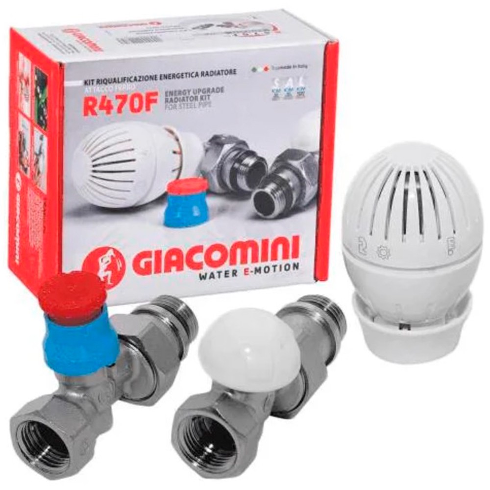 Комплект термостатический Giacomini 1/2 прямой R470FX043