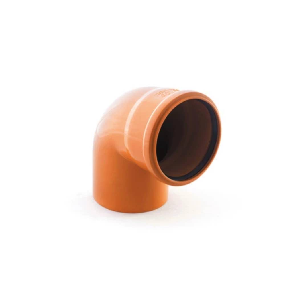 Отвод канализационный РТП ORANGE наружный 110х87° коричневый 1154184