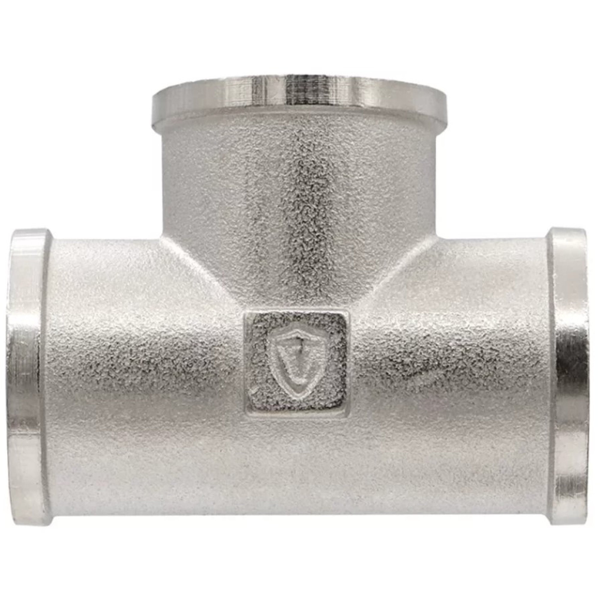 Тройник латунный VIEIR ВВВ 1 1/4x3/4x1 1/4 никелированный TFN646