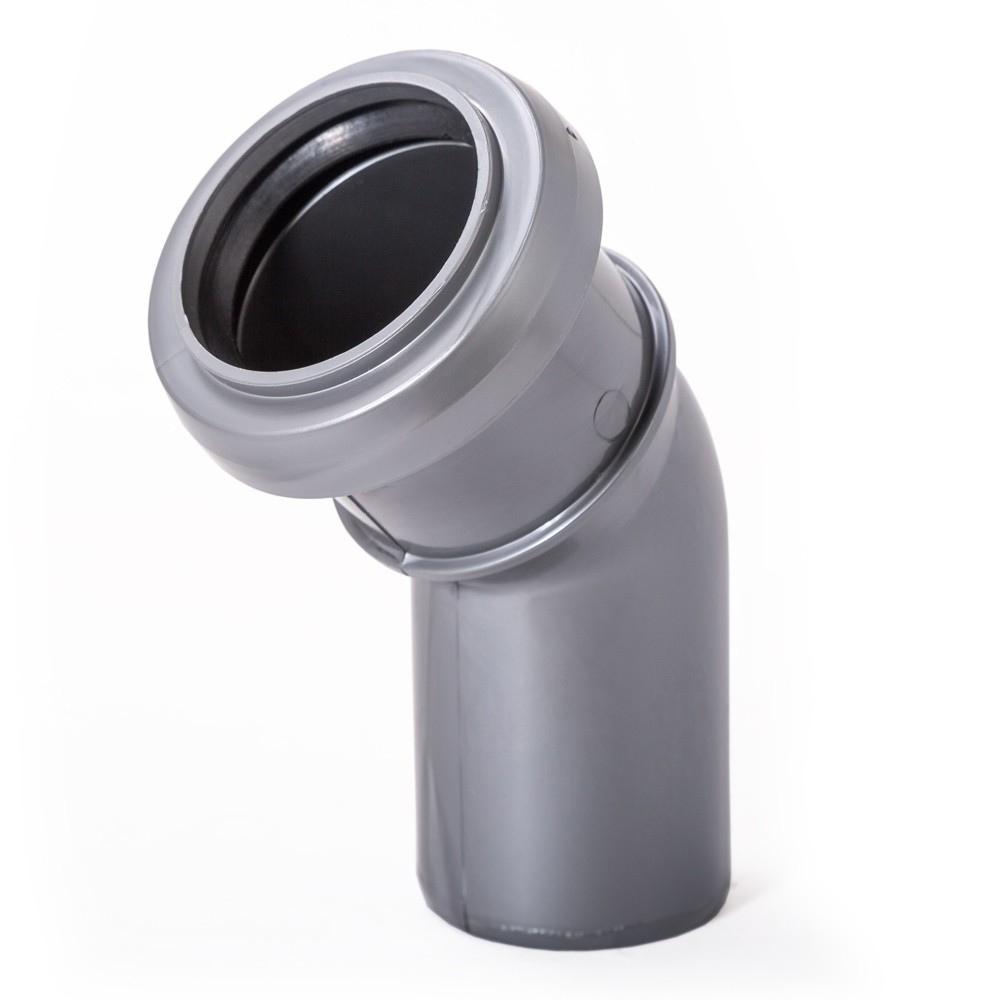 Отвод внутренней канализации Lammin 40х45° 1641876